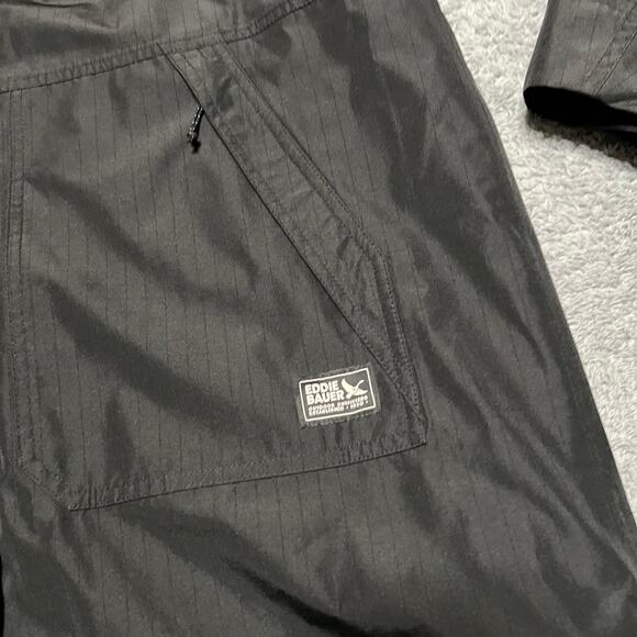 Eddie Bauer Jacket Womens XL Port Townsend Trench Coat Black - Picture 2 of 9